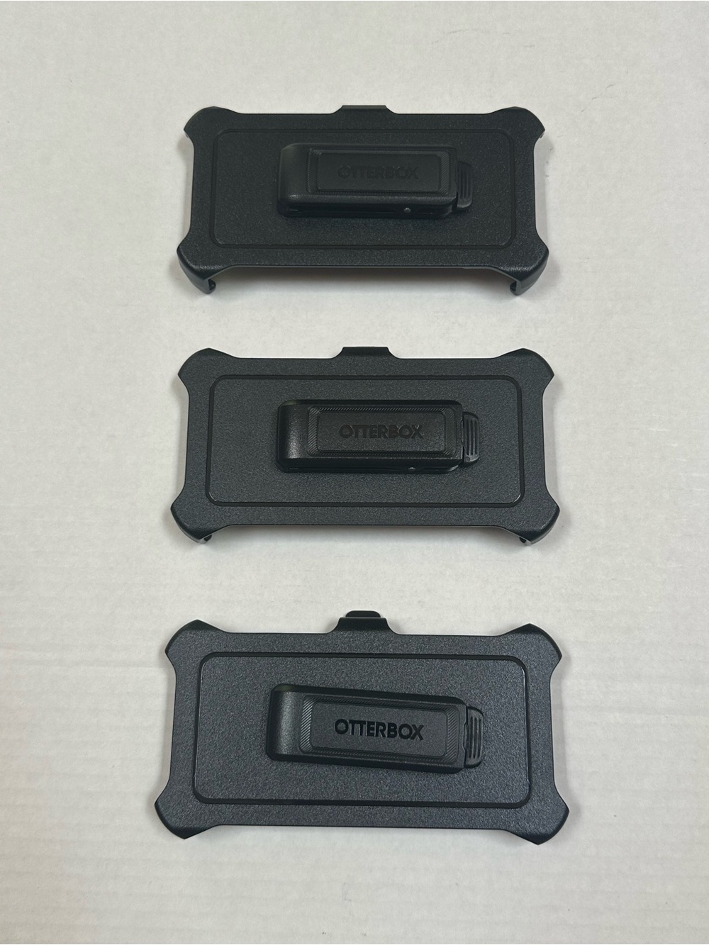 New OtterBox iPhone 14 Pro Black Belt Clip Holsters Defender Series (Lot of 3)